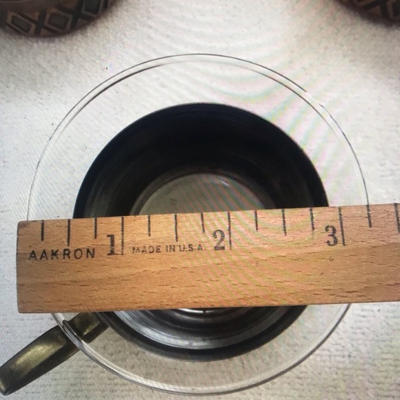 Set of 6 Schott Mainz Tea Glasses and Metal Holders Vintage Jena glass - Picture 3 of 7